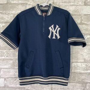 Vintage Stitches New York Yankees Navy Blue Athletic Pullover kids size medium